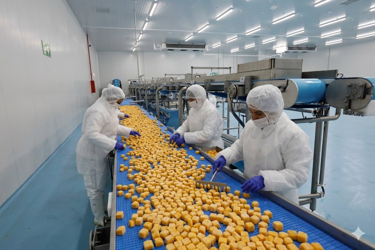 Planta de procesamiento de alimentos congelados para exportacion Peru