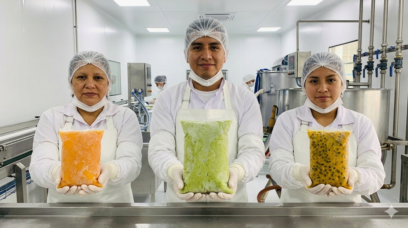 Pulpas de frutas congeladas y jugos concentrados peruanos