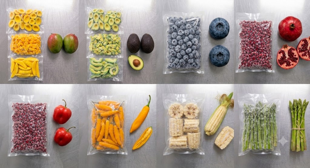 Frutas y hortalizas congeladas Oceanika Perú
